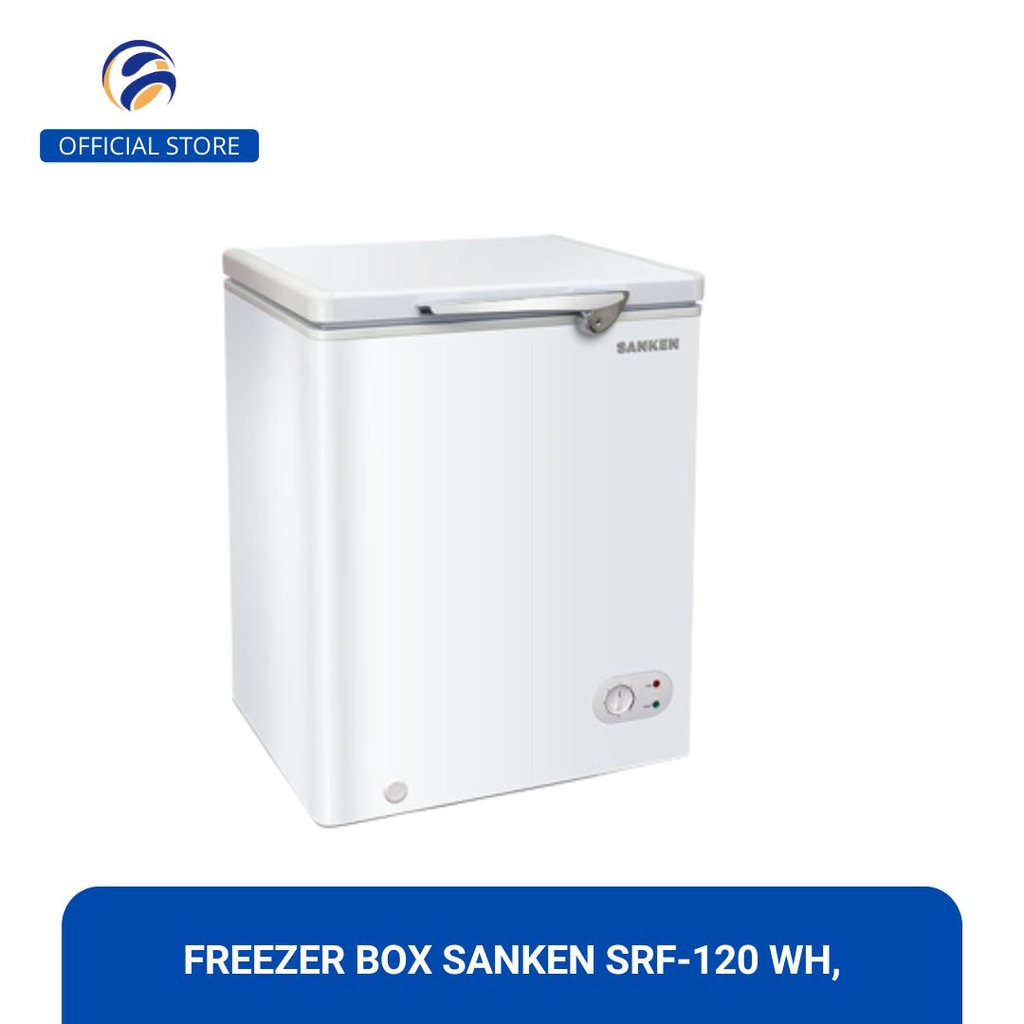 Jual Sanken Srf 120 Wh Chest Freezer 115 Liter | Shopee Indonesia