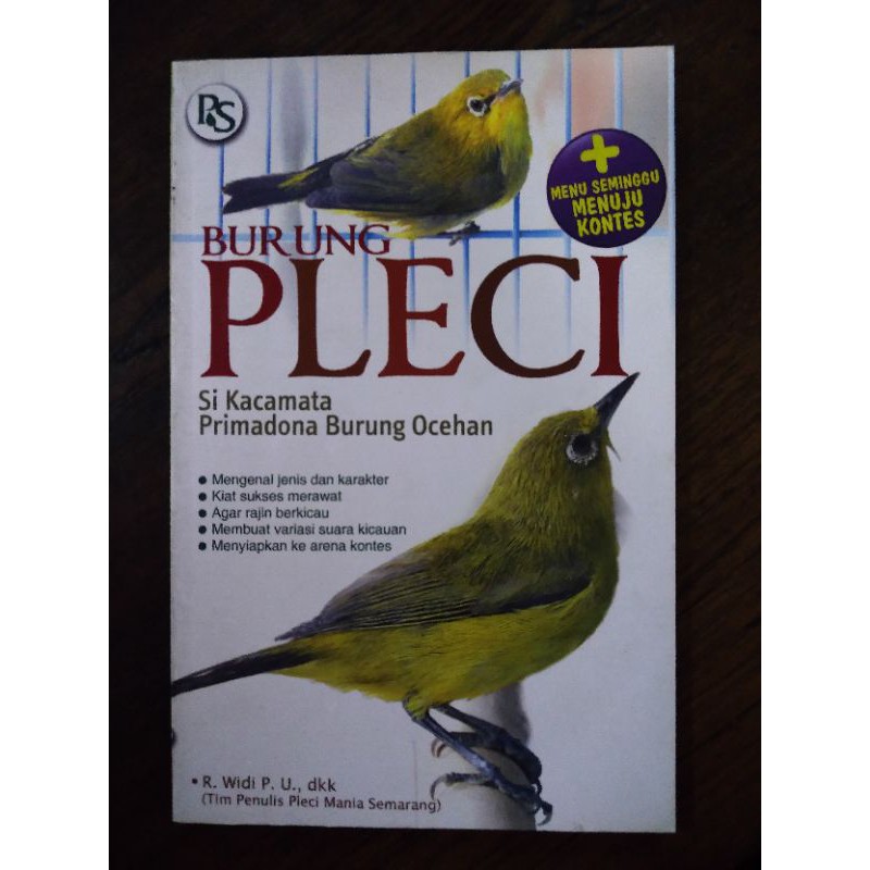 Buku Burung Pleci Si kacamata Burung Ocehan