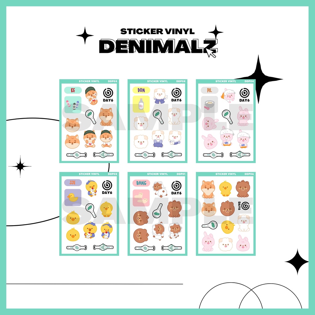 Sticker / Stiker Kpop DAY6 Denimalz - Petit