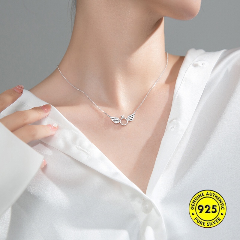 Kalung Bahan S925 Silver Untuk Wanita