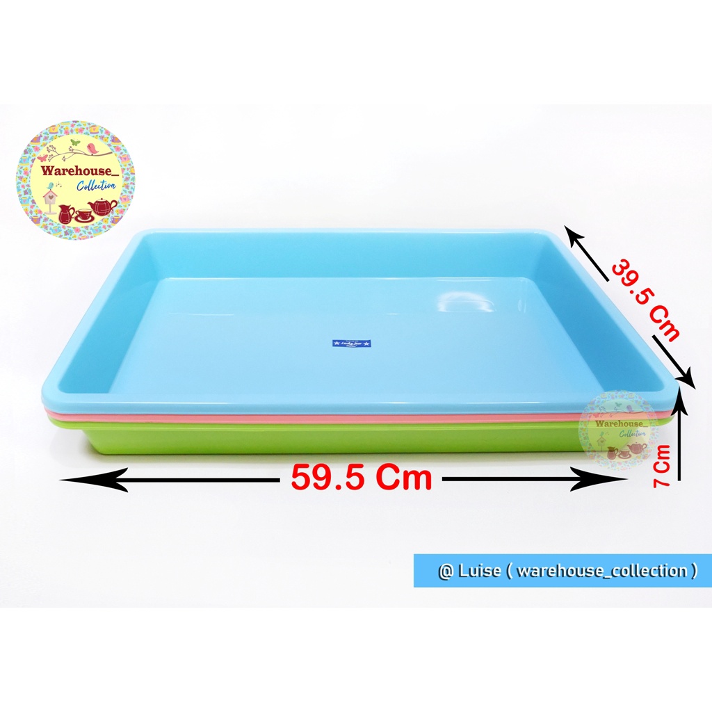 Nampan Segi Plastik Jumbo Lucky Star 1406 dan 1405/ Nampan Besar / Baki Jumbo Lucky Star