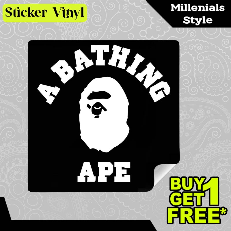 

Stiker Sticker ABATHING APE DISTRO CLOTH Gambar Unik Desain Keren dan Kekinian Aesthetic Bahan Vinyl Satuan Anti Air