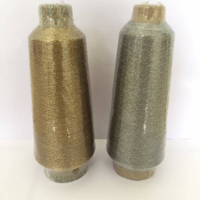 Benang Metalik Polyester / Benang Metalik kodok Emas Silver / Benang Hitam / Benang Bordir Polyester