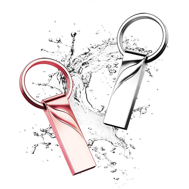 Flash Disk USB High Speed Bahan Metal Warna Silver / Gold / Rose Gold Kapasitas 8GB / 16GB / 32GB / 64GB / 128GB