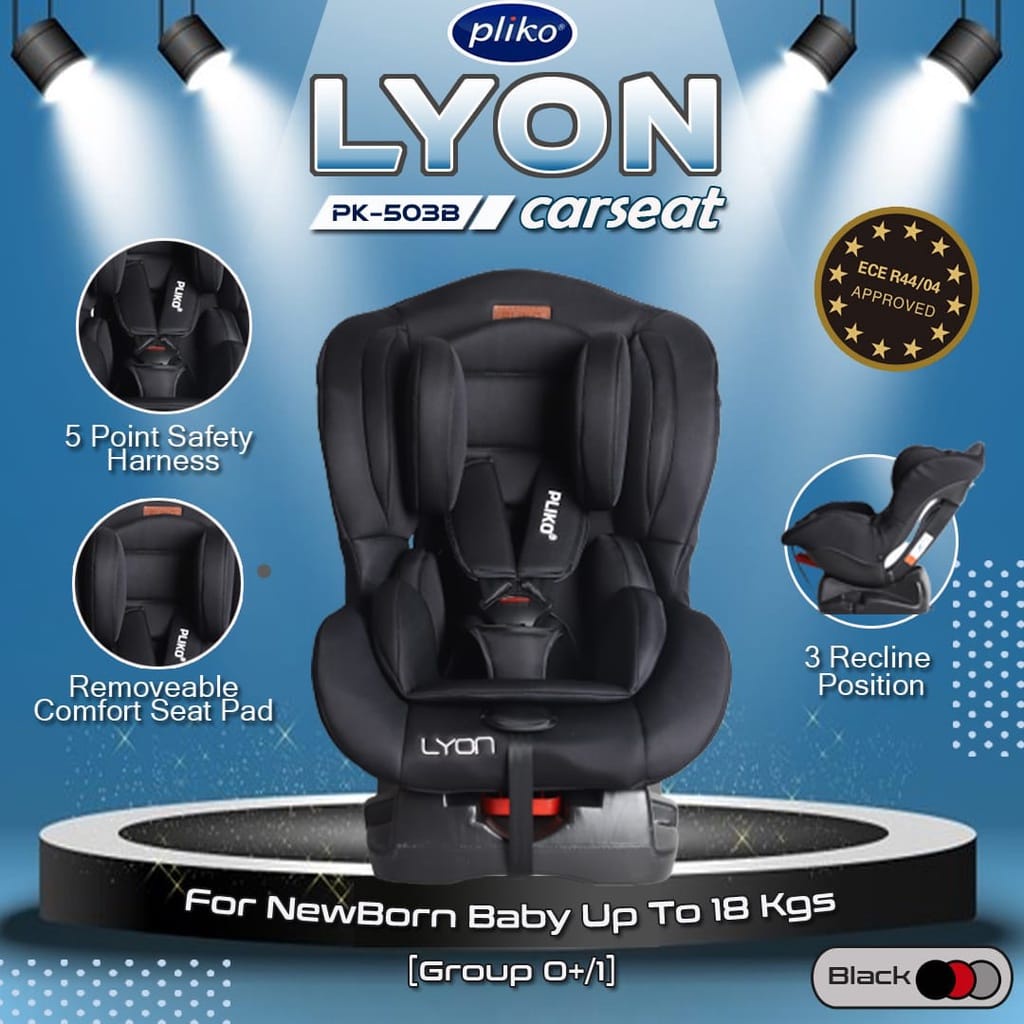 Pliko Carseat Lyon PK503B - Kursi Mobil Anak