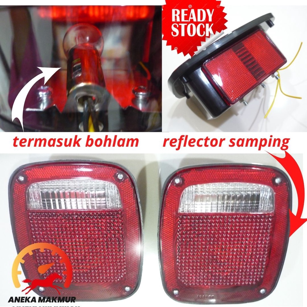 LAMPU STOP REM BELAKANG JEEP CJ7 SEPASANG STOP LAMP ASSY JEEP CJ7 SEPASANG 2PCS
