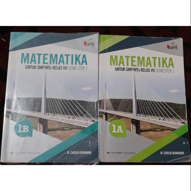 BUKU BEKAS Paket Matematika SMP kelas 1 ERLANGGA