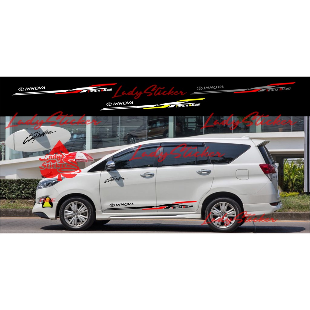 CUTTING STICKER TOYOTA INNOVA STICKER LIST MOBIL TOYOTA INNOVA CALYA XENIA SIGRA INNOVA SPORTY DLL