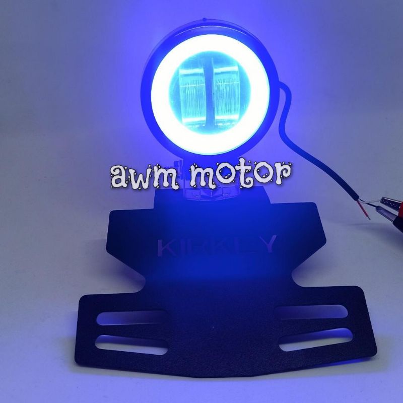 (Paket) Lampu LED Tembak Sorot CWL Daymaker Mini 2 Mata Bulat + Breket  RX-KING PNP