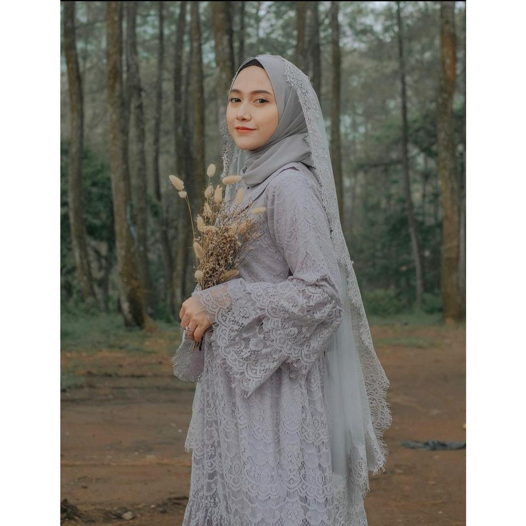 (PRELOVED) MOSIE DRESS BY EDMORE_ID + VEIL