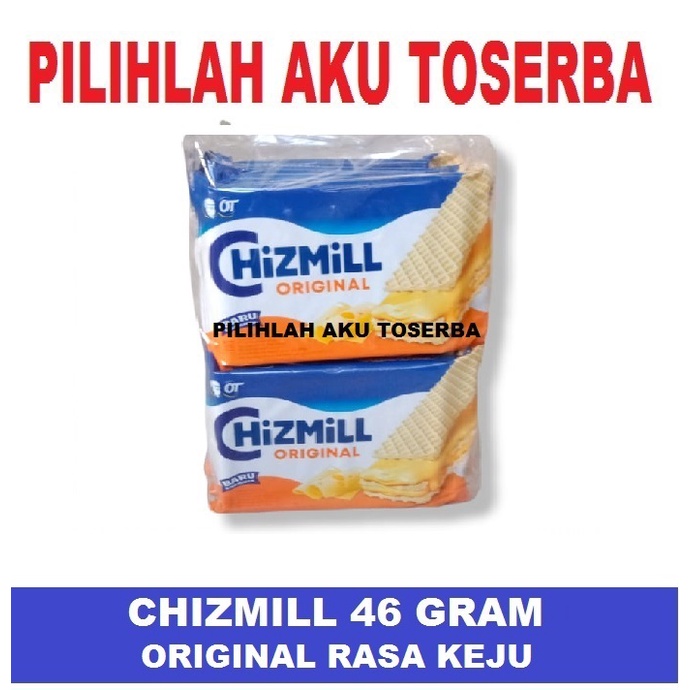 CHIZMILL WAFER ORIGINAL KEJU 46 gram - ( HARGA 1 DUS ISI 60 SACHET )