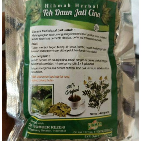 

TEH DAUN JATI CINA / TEH PELUNTUR LEMAK / TEH HERBAL ORGANIK