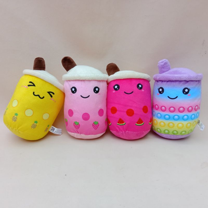 COD Free Ongkir Import BONEKA BOBA MILK TEA /BOBA ES KRIM /BOBA ES KRIM LAMPU BROWN SUGAR  UKURAN M,L,XL,jumbo,giant