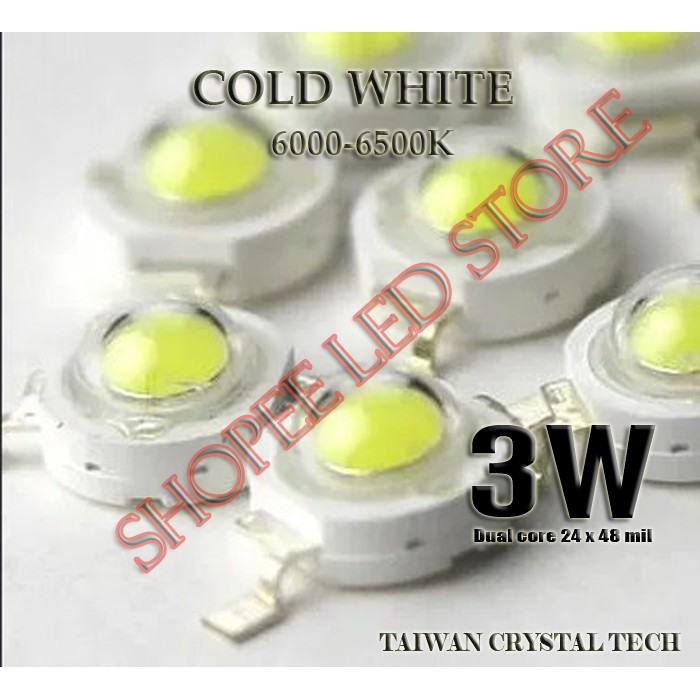 SALE... !!! HPL LED 3 WATT COLD WHITE 6500K - 7000K