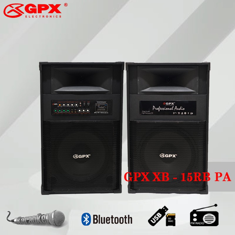 Speaker Aktif GPX XB 1589 PA / XB1589PA  HIFI Stereo Active Speaker