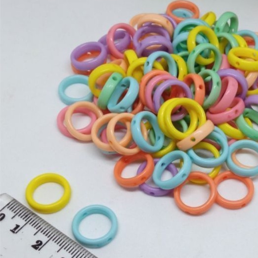 Ring pandora bulat plastik