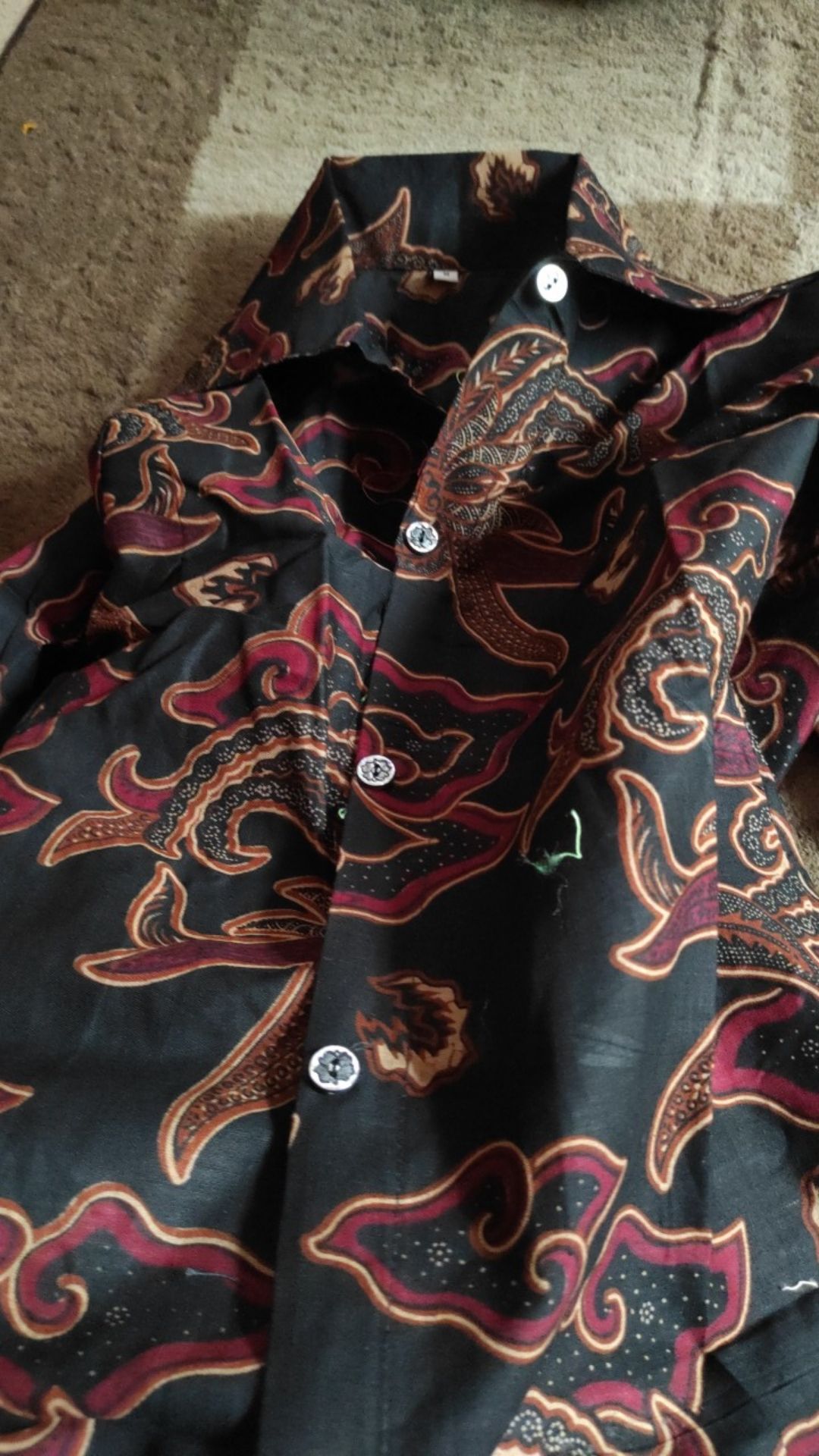 Kemeja Batik Wanita Lengan Panjang Berkerah Elegant Size  S S/d 5l