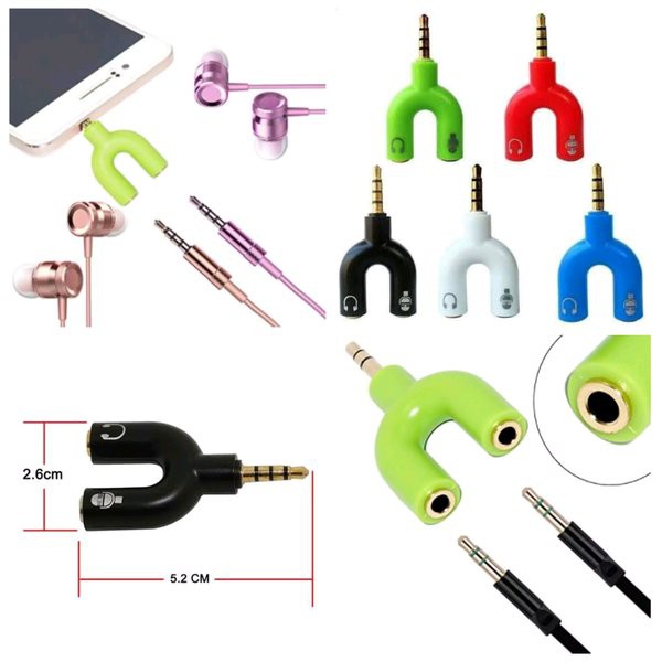 Paketan Youtuber Mic Clip On + Splitter Audio 2 in 1 Stereo 3.5mm Paket Vlogger Mikrofon SIAP PAKAI