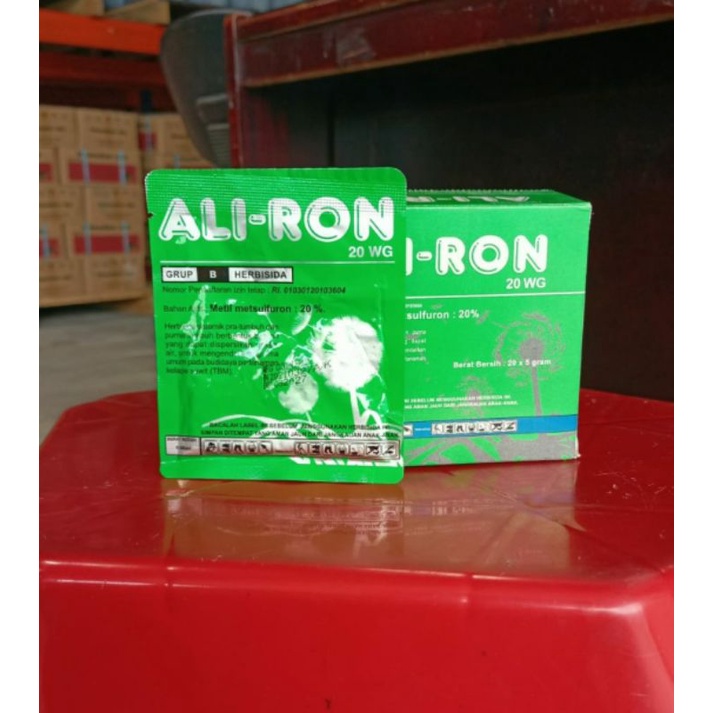 OBAT HAMA MURAH AMPUH HERBISIDA ALIRON 20WG 5GR ORIGINAL 1BOX ISI 20BGKS @5GR