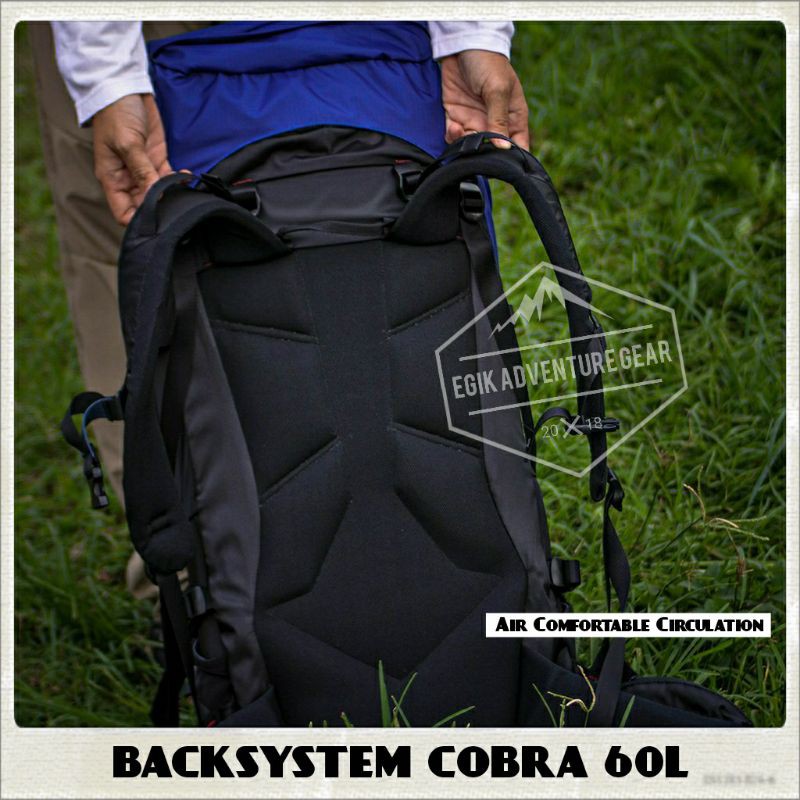 Carrier 60L Free Raincover | Carrier Cobra 60L | Tas Gunung 60L