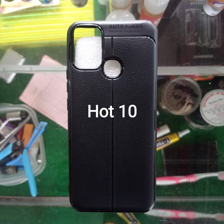 INFINIX HOT 10 HOT 10S HOT 10 PLAY CASE AUTO FOKUS SOFTCASE AUTOFOKUS KULIT JERUK SEMI LEATHER