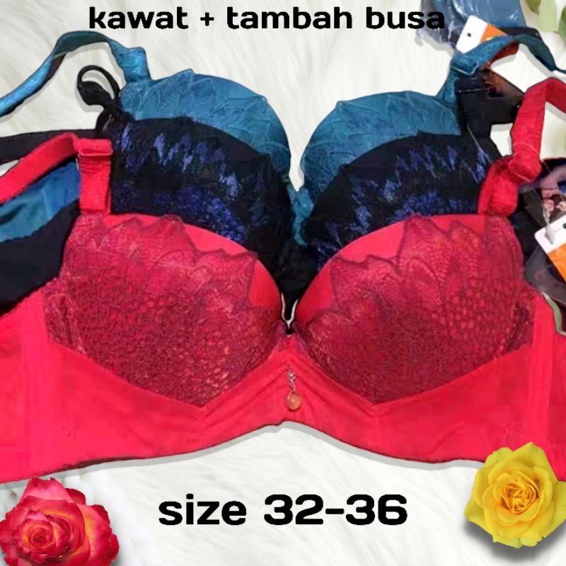Bh Wanita kawat busa Tebal Cup A Bra fashion art 81180#