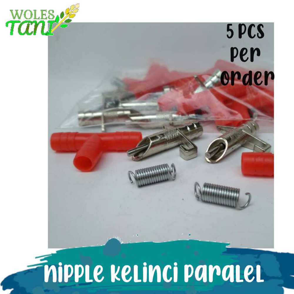 Nipel Nepel Kelinci Paralel Anti Karat 5 Pcs