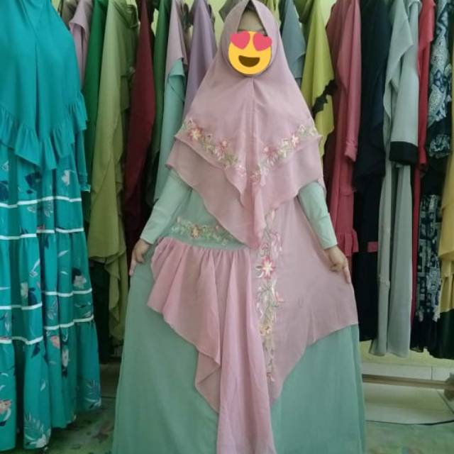 Gamis bordil ceruty