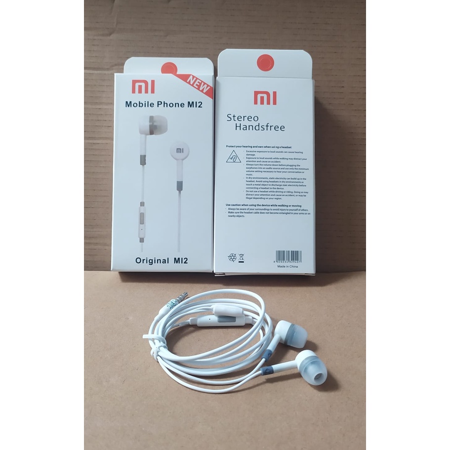 [RO ACC] HEADSET XIAOMI M12 JACK3.5MM STEREO UNIVERSAL ALL TIPE HP