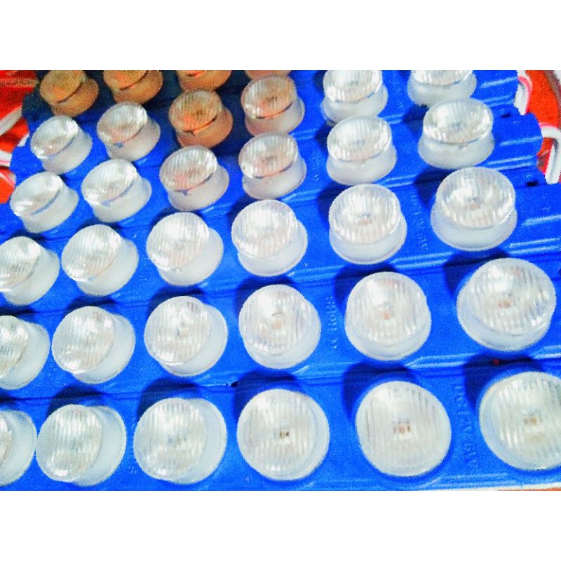 LAMPU LED 6 MATA TIMBUL 12 VOLT &quot;BIRU&quot; ECER/GROSIR