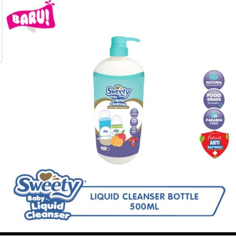 sweety pembersih botol 500 ml / sweety liquid cleanser bottle 500 ml