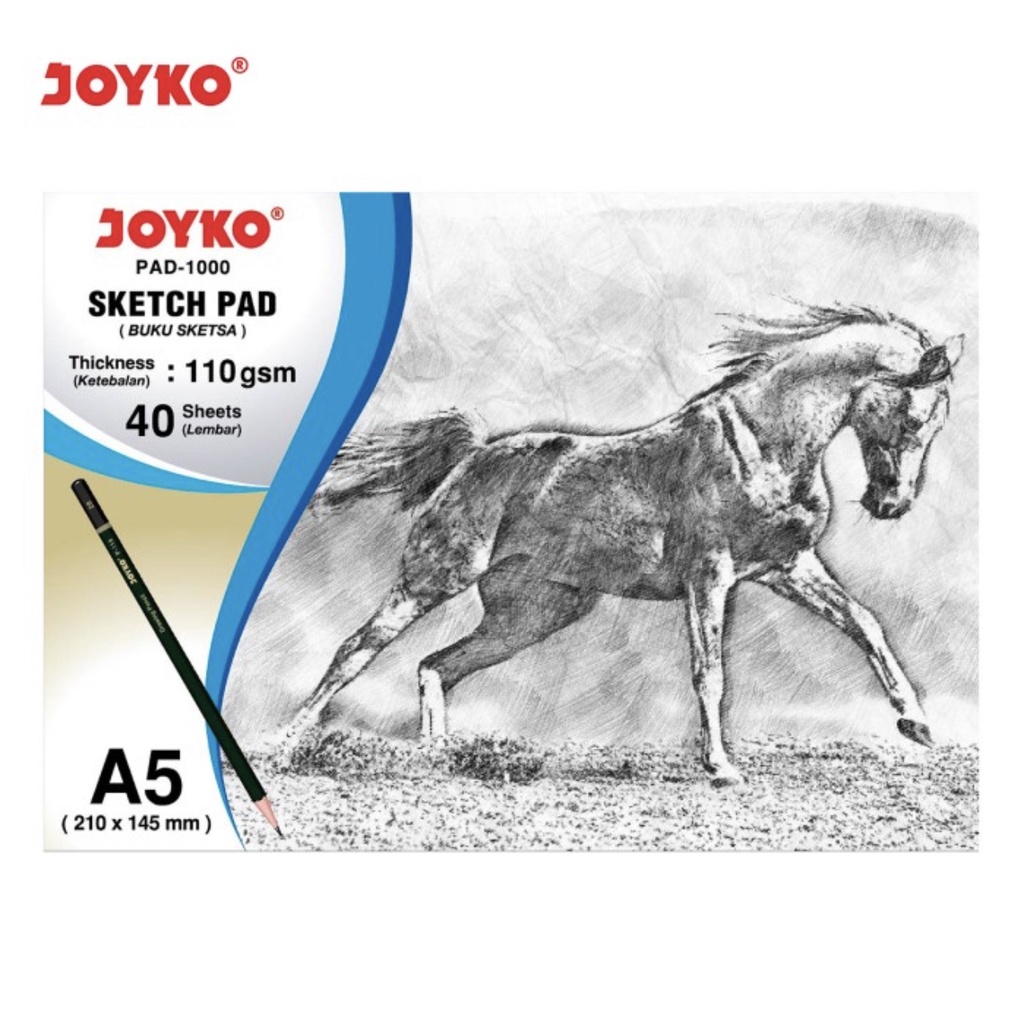 (40 lembar) JOYKO SKETCH PAD BUKU SLETSA PAD-1000A5 110 GSM