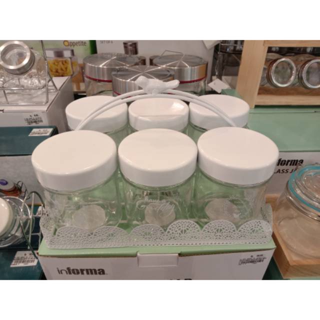 Toples set informa rak putih