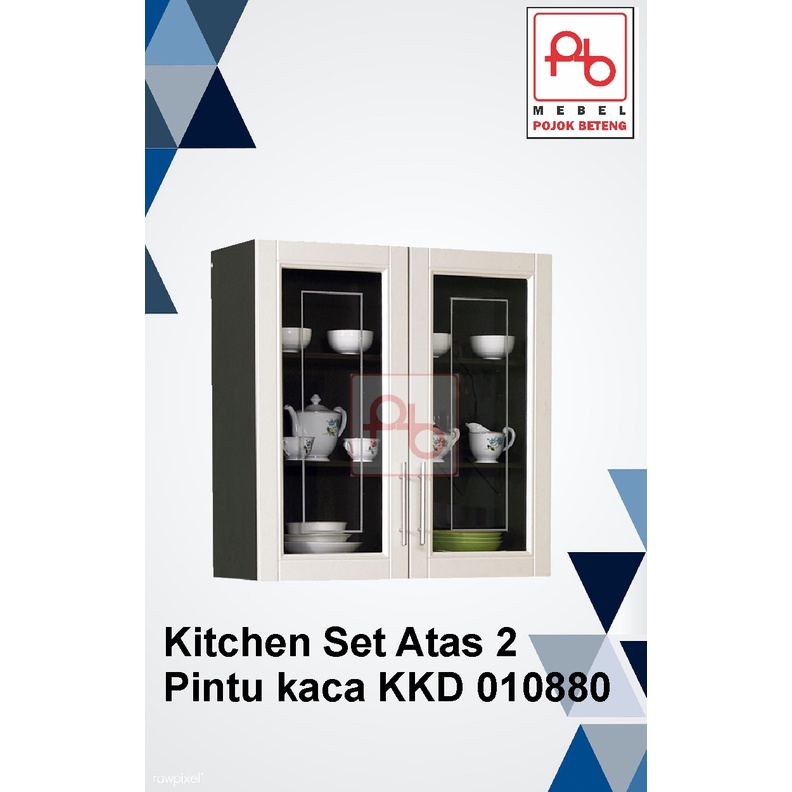 Kitchen Set Atas 2 Pintu Kaca