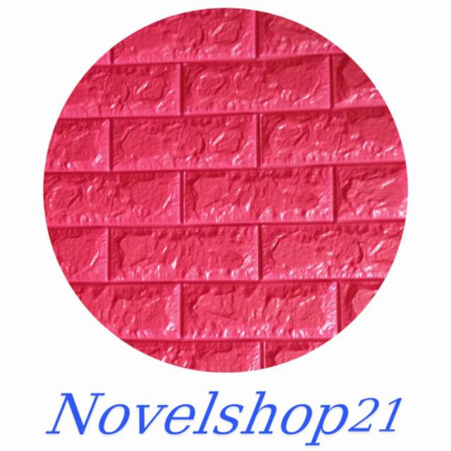 Wallpaper 3D Batu Bata Foam Brick Merah Fanta