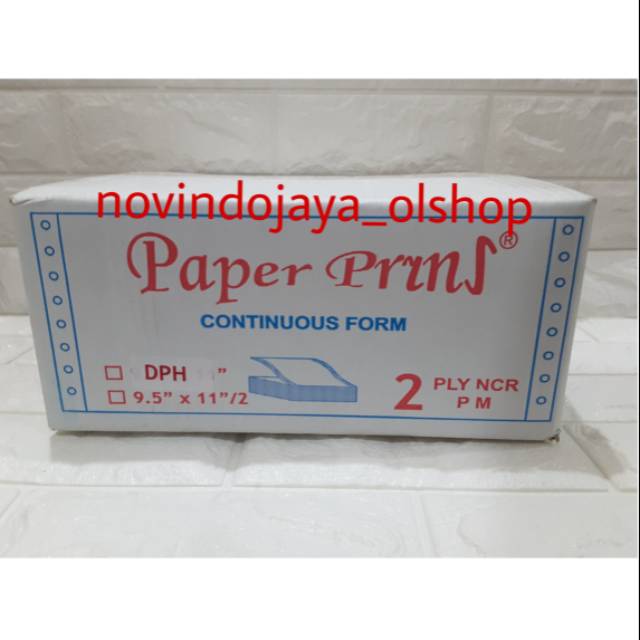 

Continuous form DPH 2 ply bagi 4 paper pryns