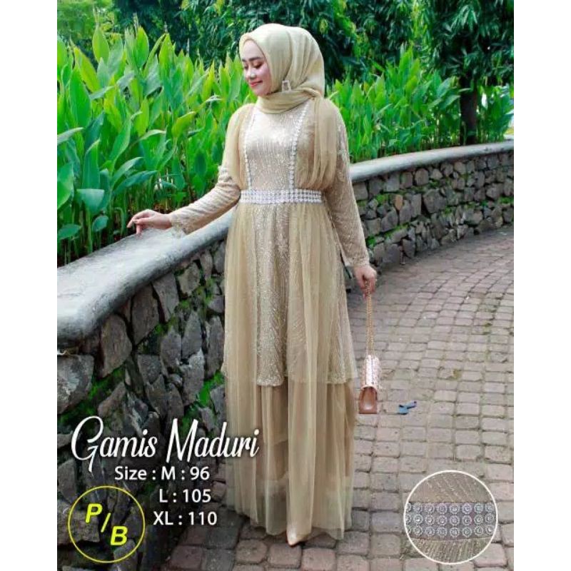 PRODUK OROGINAL/GAMIS KONDANGAN MEWAH/GAMIS MADURI/BY PB