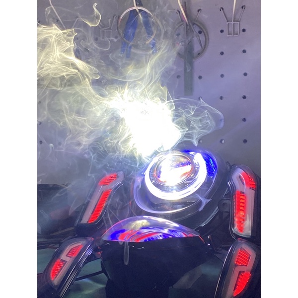 LAMPU DEPAN SCOOPY 2016 CUSTOM SET SEIN DAN STOPLAMP full custom