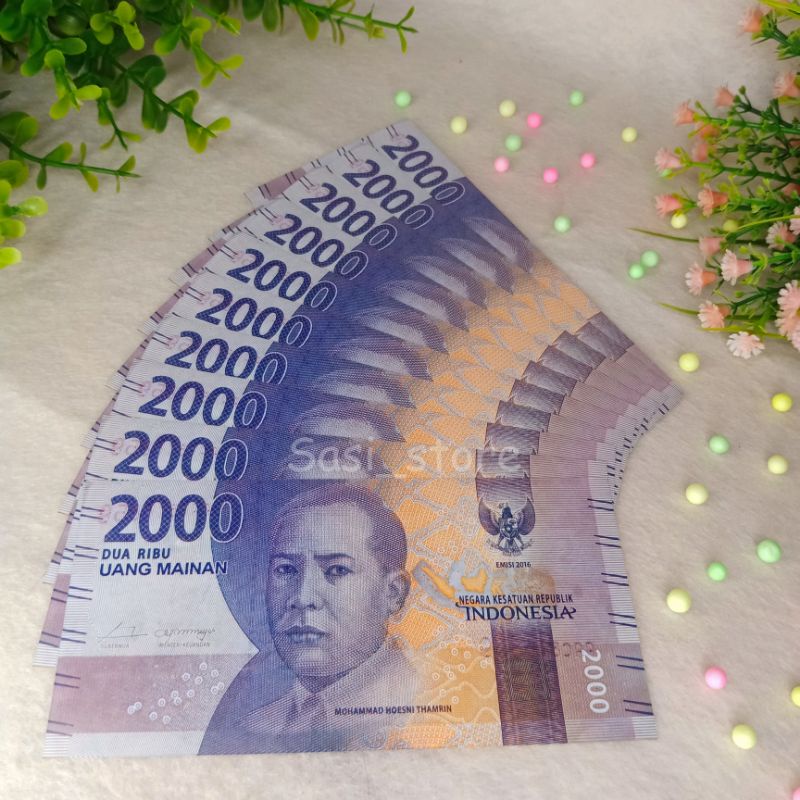 50 LEMBAR grosir UANG MAINAN MIRIP ASLI, UANG MAHAR-2000