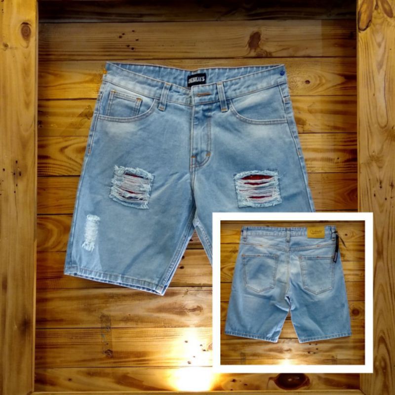 CELANA jeans pria pendek/Celana jeans pendek sobek-sobek/Celana pria sobek-sobek/Celana jeans pendek