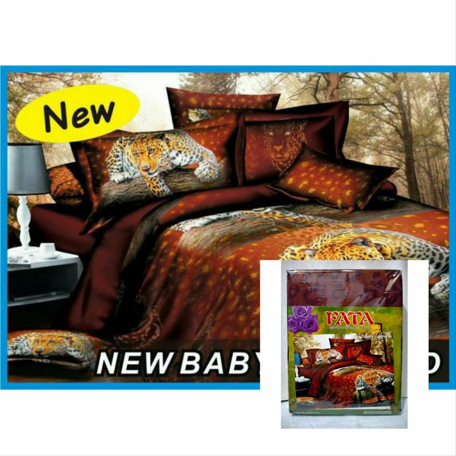 Sprei Fata Ukuran 160x200 Motif New Baby Leopard