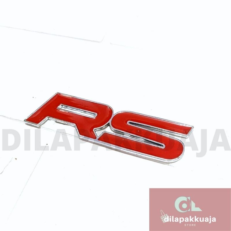 Emblem RS Jazz Brio Civic BRV CRV Emblem Logo RS Bagasi Belakang RS