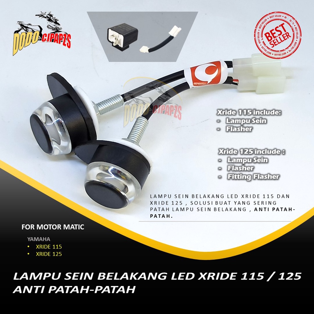 LAMPU SEIN BELAKANG LED PNP XRIDE 115 / XRIDE 125
