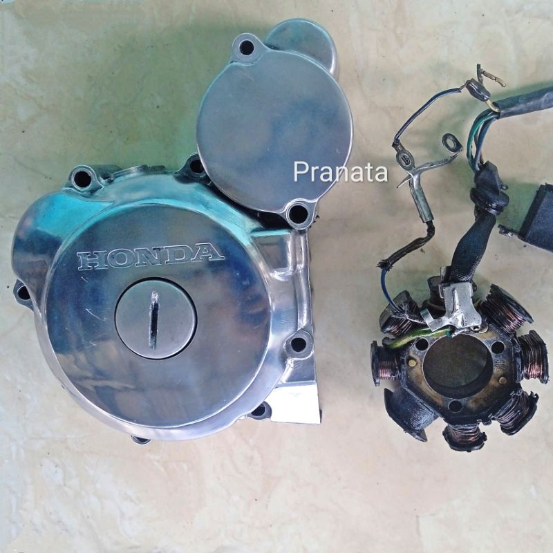 Original Blok Bak Spull Magnet Kalter kiri Honda TIGER Revo Lawas Lama Ori Copotan Motor Double Star