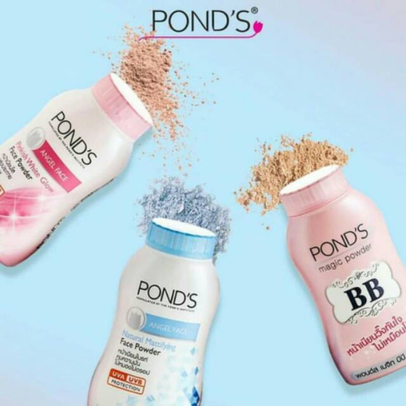 PONDS Powder - Loose Bedak Tabur - Original 100 % - magic powder - natural - pinkish - bedak ponds -