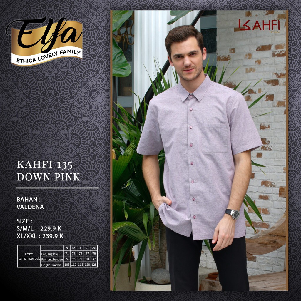 READY SIAP KIRIM | HB - KAHFI 135 DOWN PINK BY ETHICA | KOKO DEWASA TERBARU | KOKO LENGAN PENDEK | K