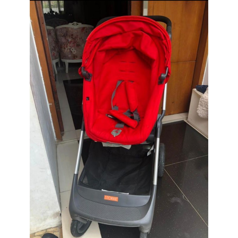 Stroller (Kereta Dorong Bayi) Stokke Scoot red V2 Limited