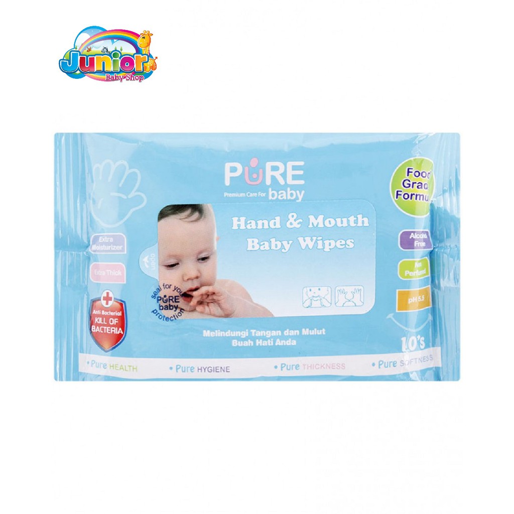 Pure Baby Wipes 10s (Buy 2 get 1)