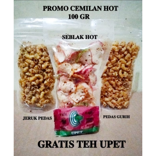 

Cemilan makaroni matang rasa jeruk pedas ENAK GRATIS teh upet
