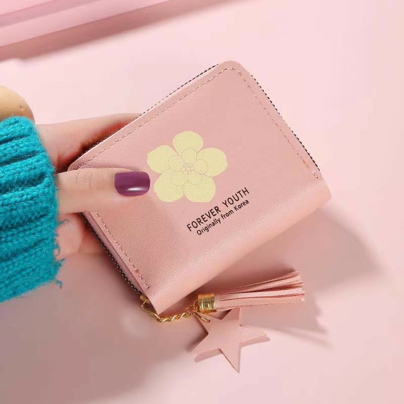 (COD) Dompet Mini Wanita Dompet Koin/Uang Kertas WanitaMALL SHOPPING